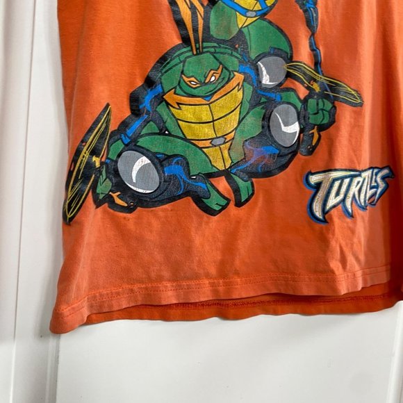 Vintage TMNT Teenage Mutant Ninja Turtles Shirt Kids Size 8 Tank Top Y2K 2000s - Picture 6 of 10